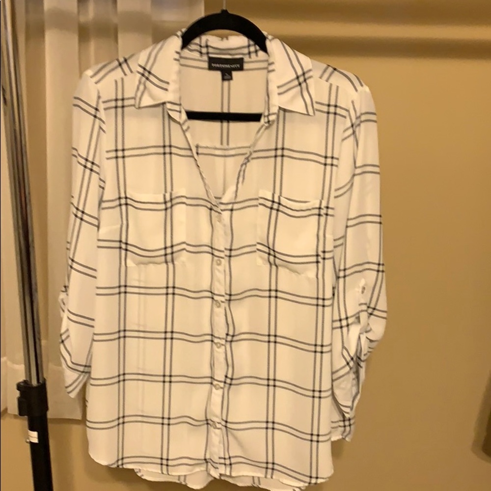 Button-up Sheer Tunic